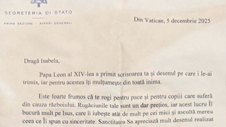 cadou de craciun de la vatican raspunsul primit de o fetita din romania la scrisoarea trimisa papei leon 694e4df62c8e1