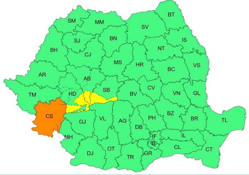 cod portocaliu de vant puternic in judetul caras severin pana vineri dimineata cod galben in zone din trei judete 69314a020cedf