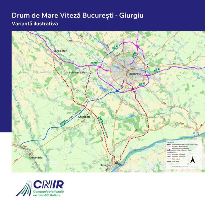 contractul pentru studiul de fezabilitate al drumului de mare viteza bucuresti giurgiu semnat vor fi realizate 4 5 variante de traseu 693a9be912494