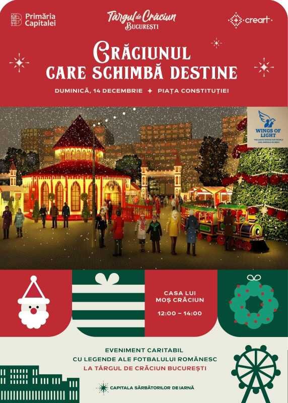evenimentul caritabil craciunul care schimba destine duminica in piata constitutiei participa legende din fotbal 693c4b2e43bea