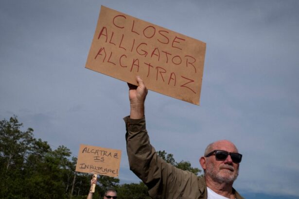 first thing alligator alcatraz detainees face human rights violations report alleges 693184ce8107f