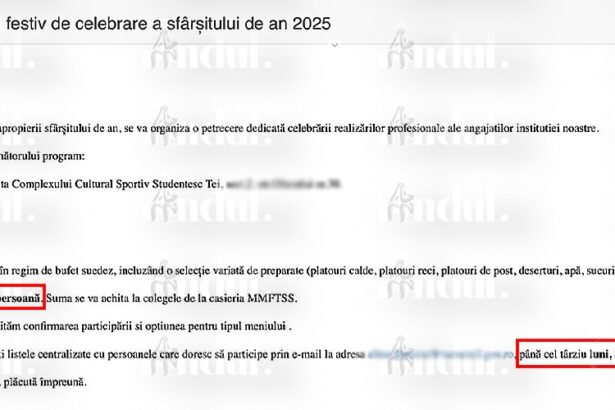 petrecere de final de an la ministerul muncii cu taxa de participare angajatii sarbatoriti pe banii lor 6932c8b52bccd