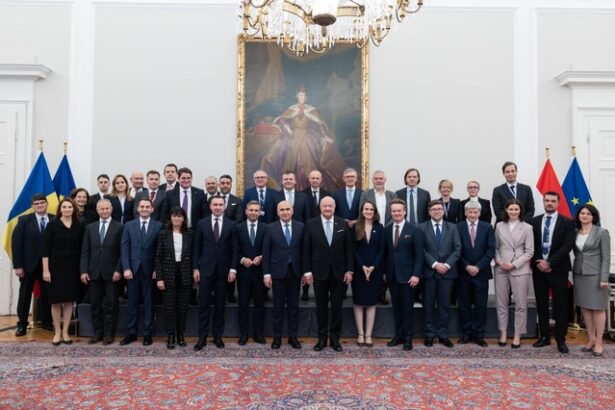 reprezentanti ai guvernului romaniei intalnire cu membrii romanian business innovation platform austria din viena in cadrul vizitei oficiale a premierului ilie bolojan in au 6931bcdbd3190