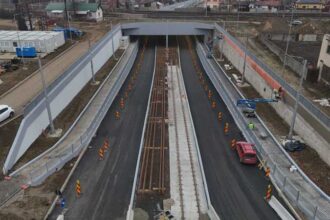 timis noul pasaj solventul a fost deschis traficului rutier si pietonal in regim de santier 69494ba1c65dd