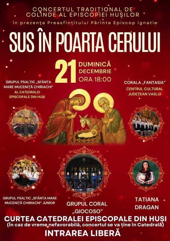 vaslui concertul traditional de colinde al episcopiei husilor pe 21 decembrie pe esplanada catedralei episcopale 6941463186994