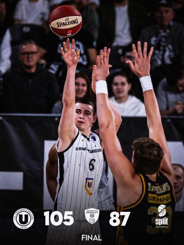 video baschet masculin victorie facila pentru u bt cluj napoca in aba league 6949ae0f03d7a
