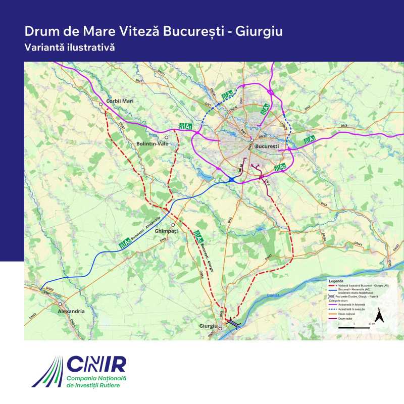 cnir studiul de fezabilitate pentru drumul de mare viteza bucuresti giurgiu a demarat luni 696e84f8173b8