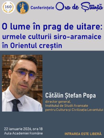 conferinta o lume in prag de uitare urmele culturii sirio aramaice in orientul crestin joi in aula academiei 69719baeb6b7b