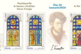 emisiunea filatelica anotimpurile in lumina vitraliilor sever frentiu de miercuri in magazinele romfilatelia 69786b06f0bda