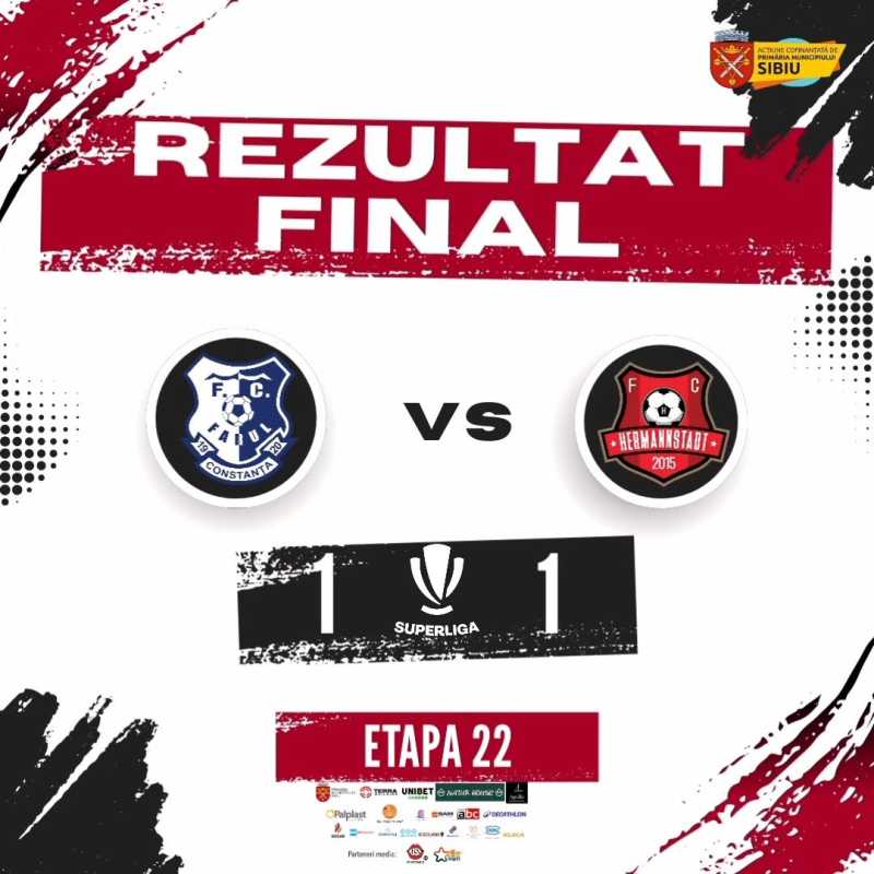 fotbal farul constanta fc hermannstadt 1 1 in superliga 696bc5d477bec