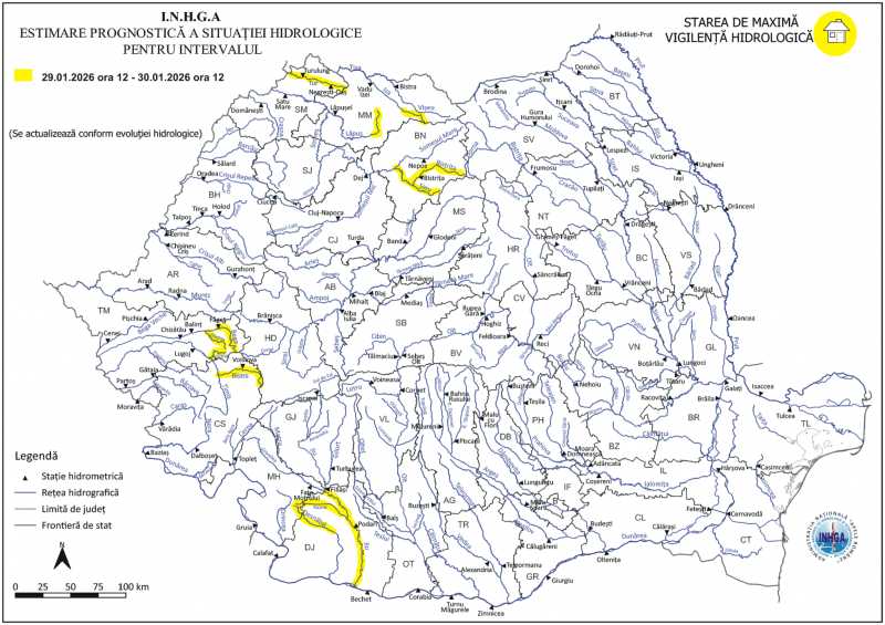 inhga cod galben de inundatii pe rauri din opt judete 697b32d187dda
