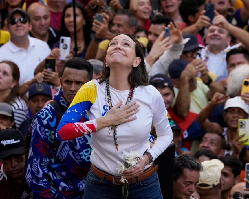 maria corina machado vows to return to venezuela and rejects rule of maduros deputy 695d2f725b745