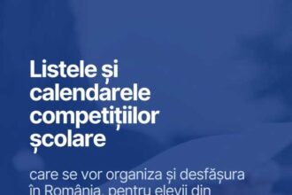 ministerul educatiei si cercetarii a publicat lista si calendarele de desfasurare pentru competitiile scolare 697a3ab07765f