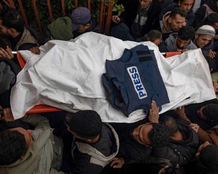 three journalists among 11 palestinians killed by israeli forces in gaza 6971187b300d0