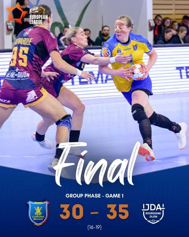 video handbal feminin corona brasov invinsa la debutul in ehf european league 6963f7db4f841