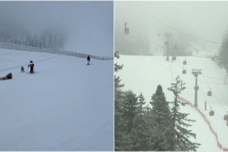 video pericol pe o partie din poiana brasov un cablu de telecabina s a lasat pana la nivelul schiorilor 696a3063081df