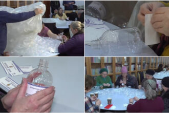 video pregatiri pentru boboteaza la malul marii voluntarii eticheteaza cele 300 000 de sticle care vor fi impartite e o mare bucurie 6959f597661a1