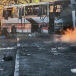 russian drone attack on bus carrying mine workers in ukraine kills at least 12 697f8a29d3645