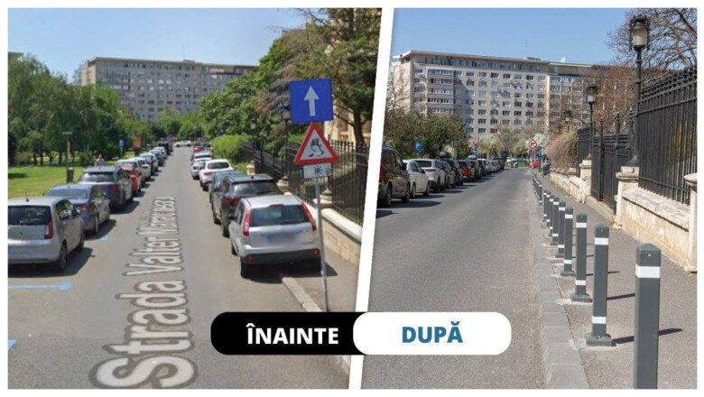 administratia strazilor monteaza stalpisori pe trotuarele din bucuresti pentru a impiedica soferii sa mai parcheze 69d3f654c71d0